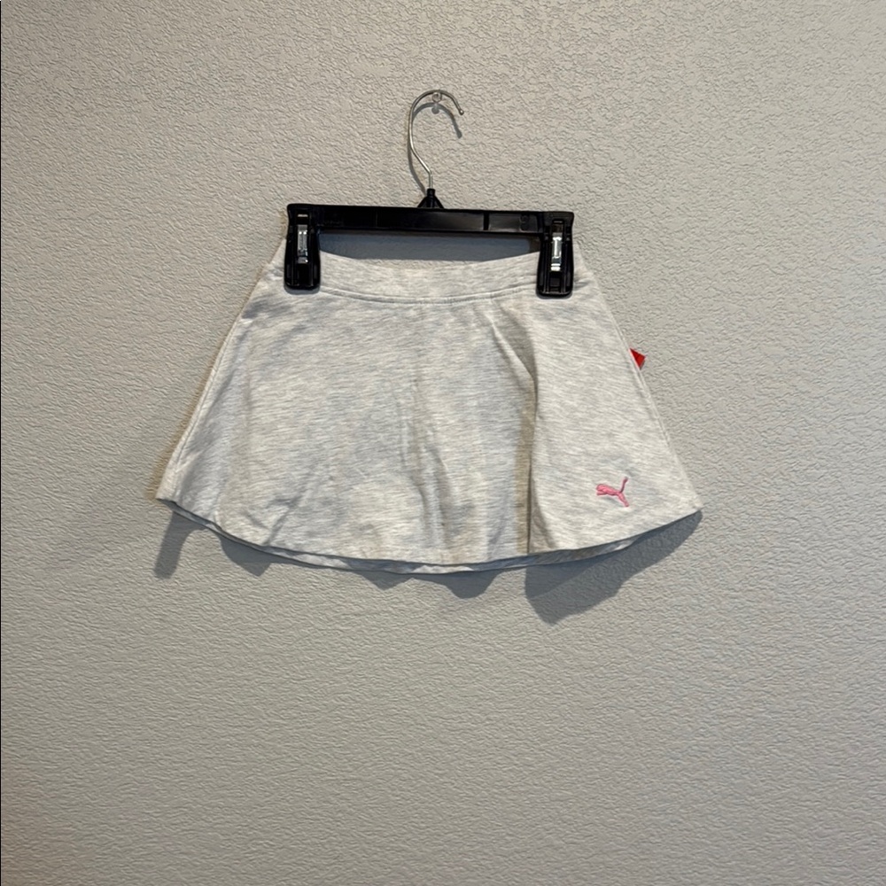 Puma Cream Skater Mini Skirt Athletic Pleated